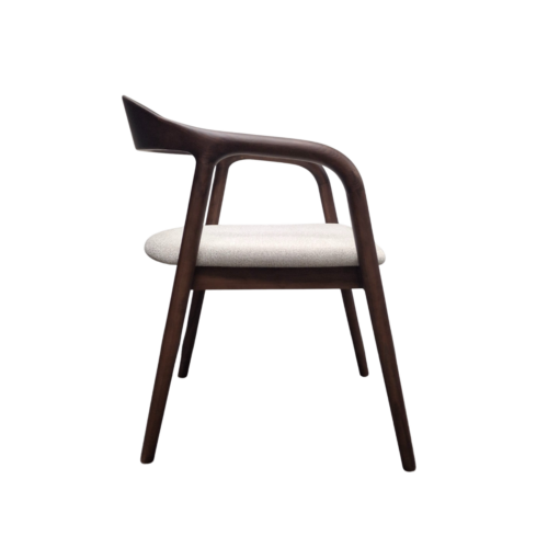 Tess Walnut Dining Chair in Oatmeal Boucle - Box of 2 product image 2