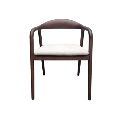 Tess Walnut Dining Chair in Oatmeal Boucle - Box of 2 product image 4