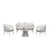 Cove Outdoor Lounge Set Natural 4 seater with sofa chairs and table