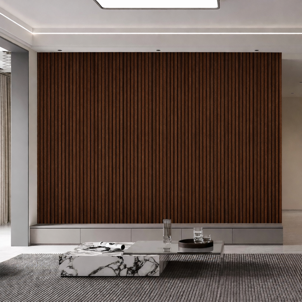 Seamless PVC Wall Panels – Walnut