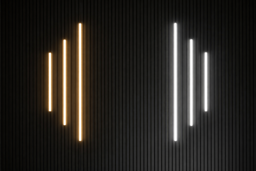 Wall Panel LED Strip Lighting Kit – Warm & White