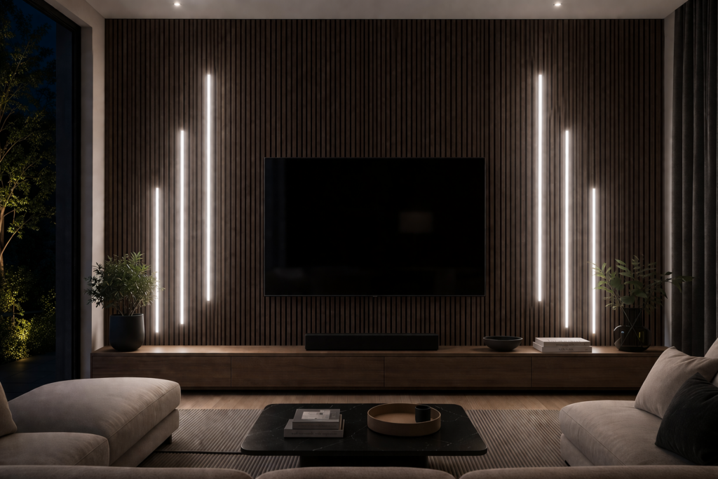 Wall Panel LED Strip Lighting Kit – White