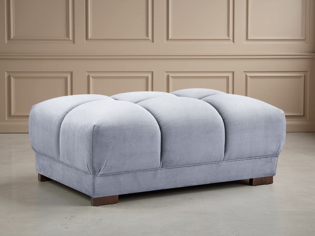 Azzuro Grey Footstool