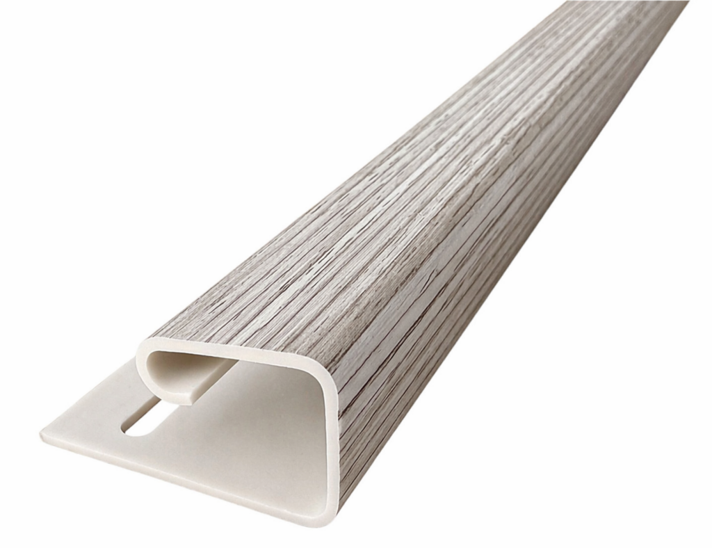 Seamless PVC Wall Panel Trim – Grey – 240cm (Pack of 10)