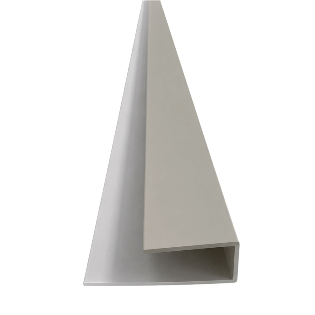 PVC Ceiling Panel End Strip – Light Grey – 290cm (Pack of 10)