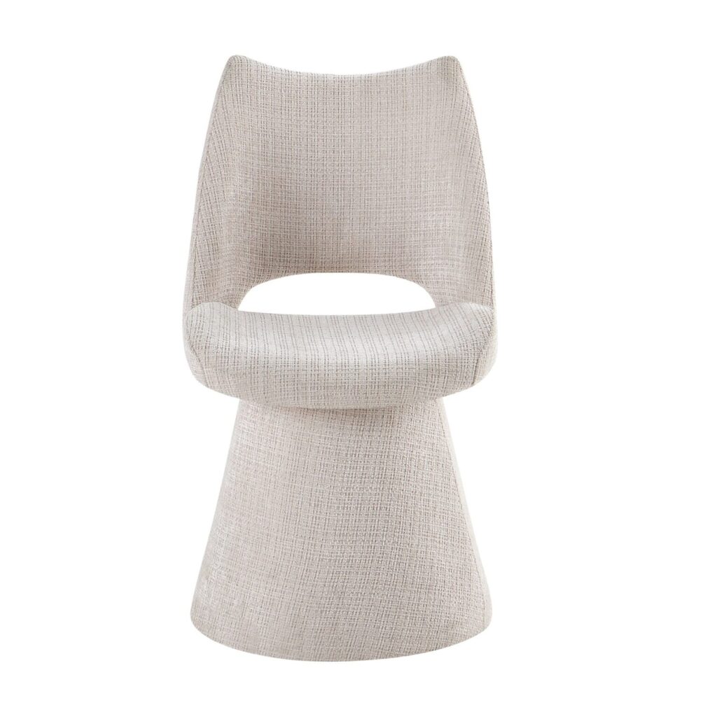 Maryland Beige 360 Swivel Dining Chair (Set of 2)