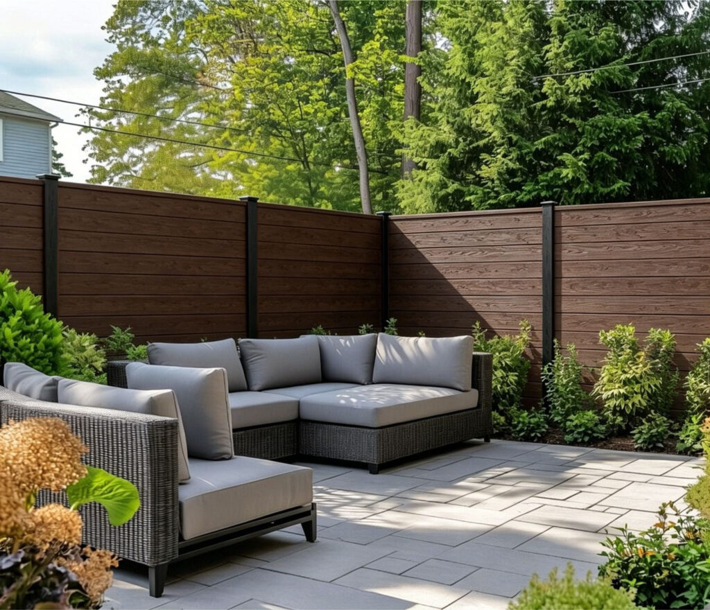Composite Fence Boards – Dark Brown – 180cm x 15cm (Pack of 6)