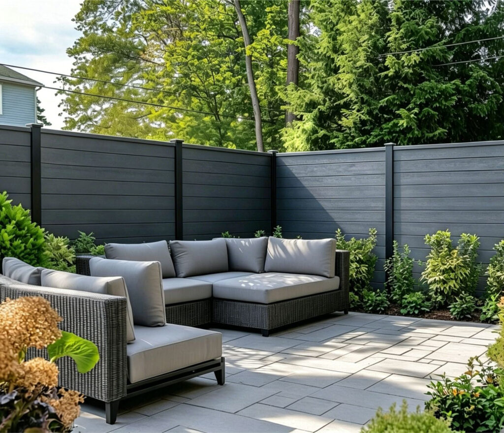 Composite Fence Boards – Grey – 180cm x 15cm (Pack of 6)