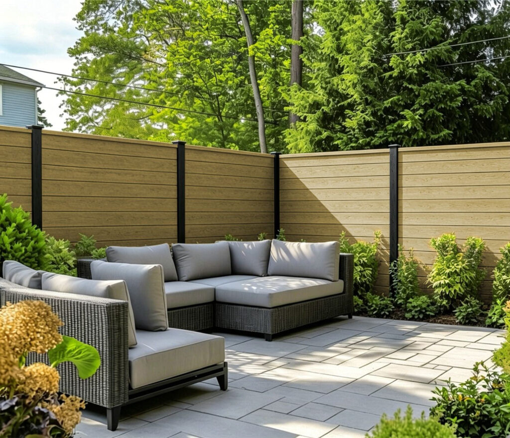 Composite Fence Boards – Khaki – 180cm x 15cm (Pack of 6)