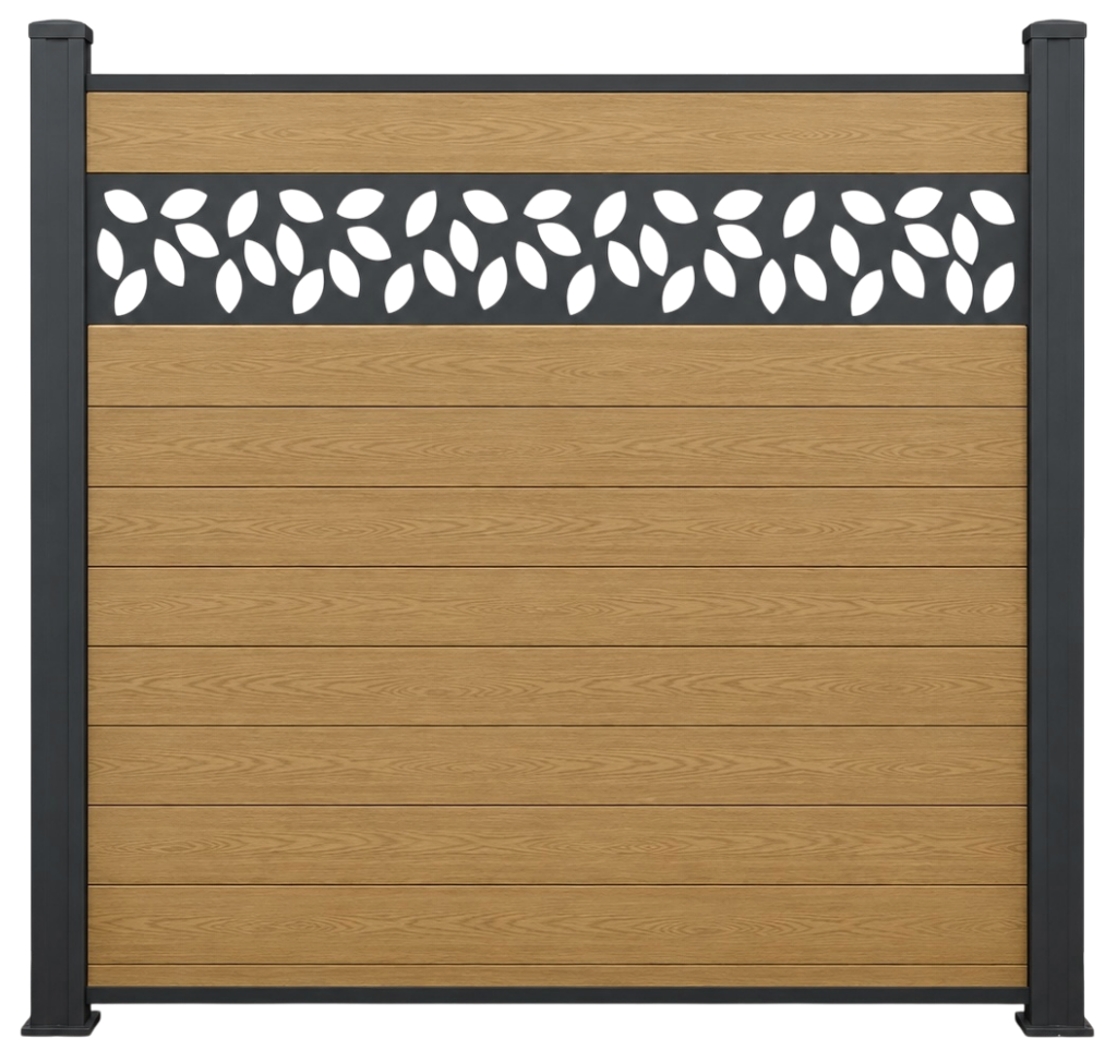 Composite Fence Lattice Topper – Flower Design