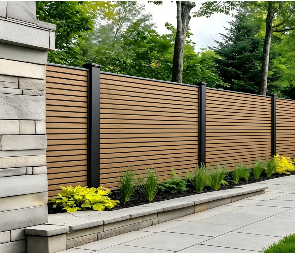 Composite Wide Fence Boards – Dark Oak – 180cm x 30cm (Pack of 6)