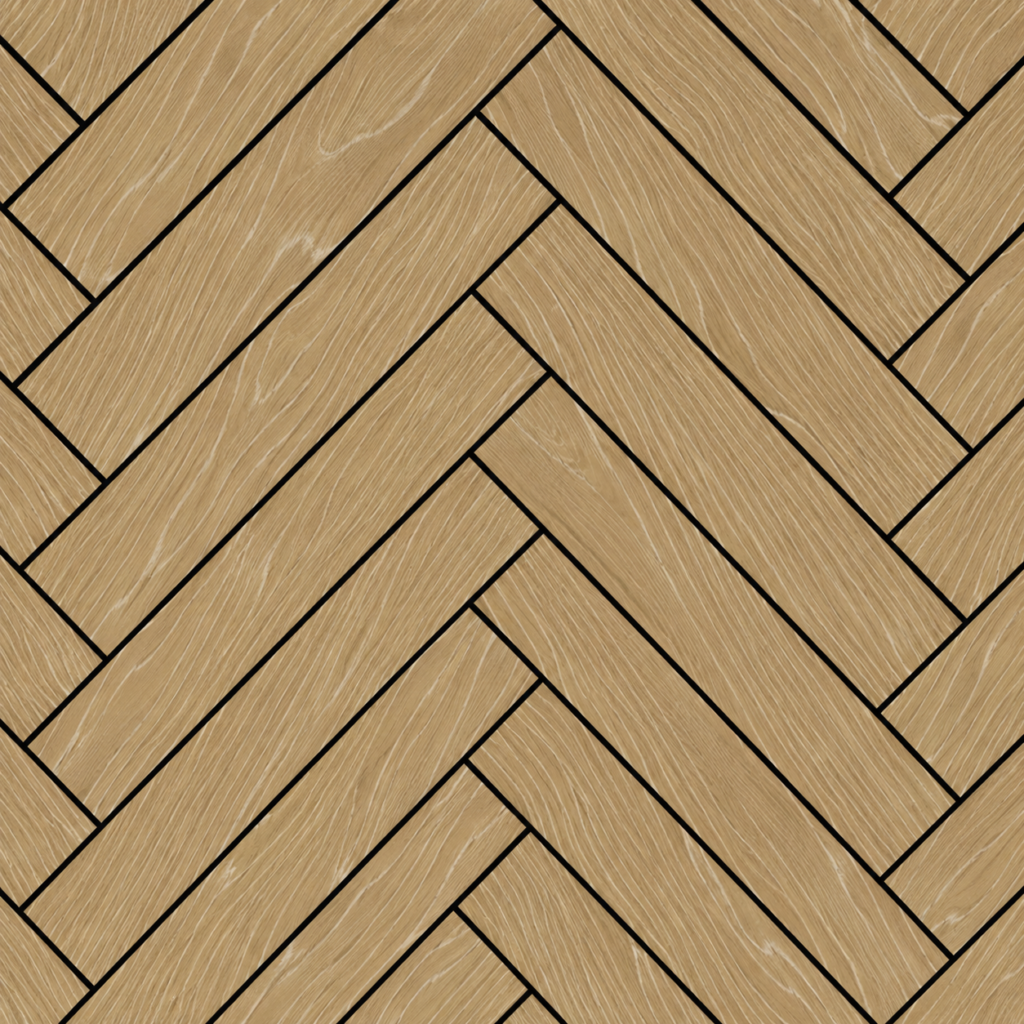 Herringbone Acoustic Wall Panels – Oak – 240cm x 60cm (4 pack)