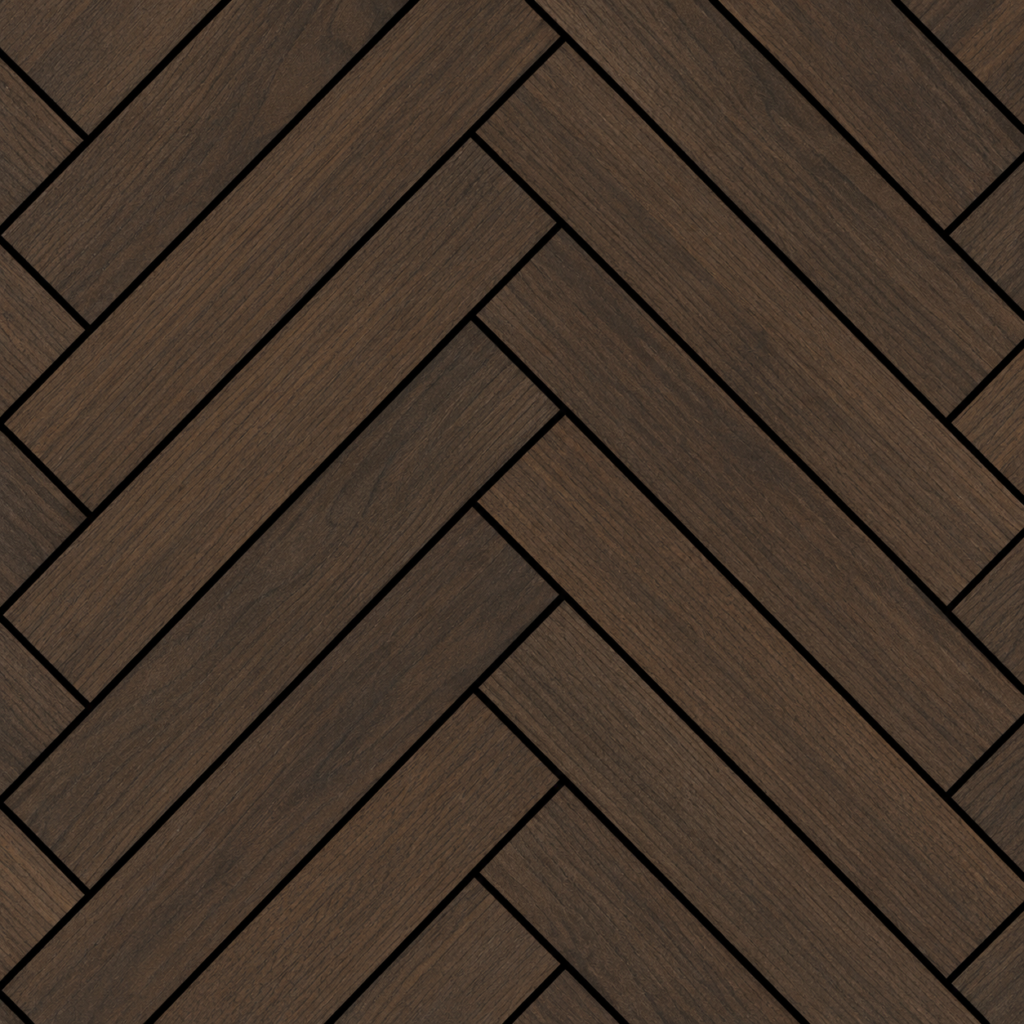 Herringbone Acoustic Wall Panels – Walnut – 240cm x 60cm (4 pack)