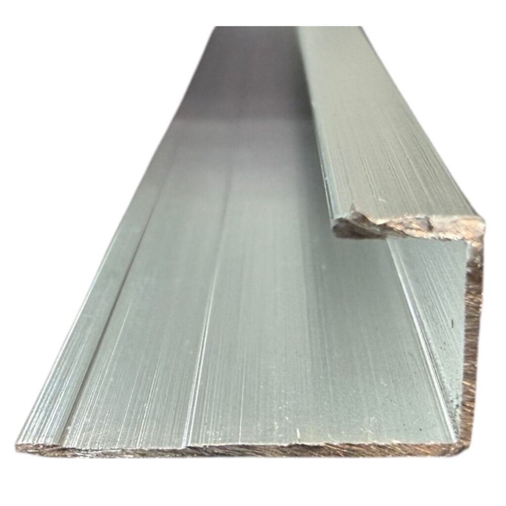 Aluminium End Strip – Silver – 300cm (Pack of 10)
