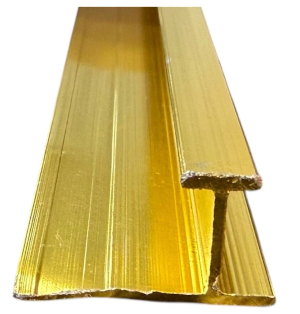 Aluminium I Strip – Gold – 300cm (Pack of 10)