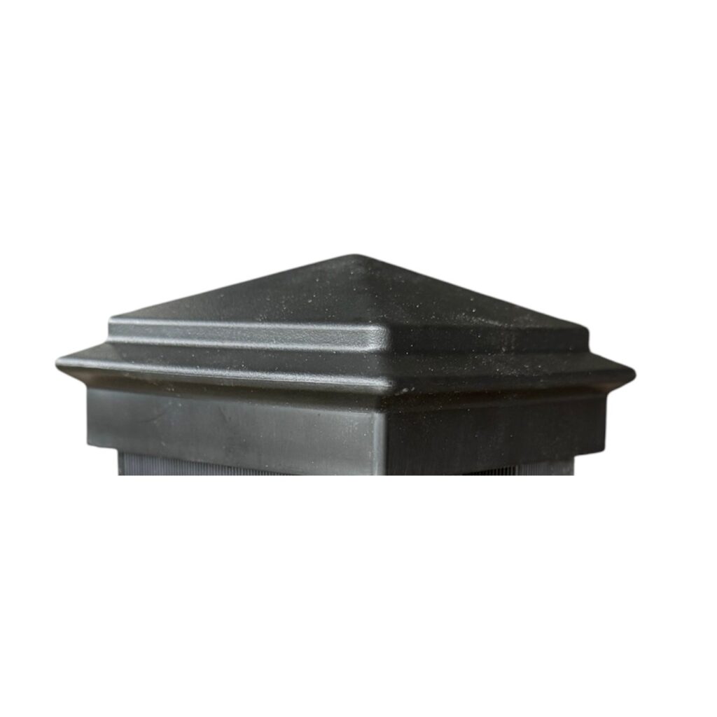 Composite Fence Post Caps – Black – 8x8cm (Pack of 4)