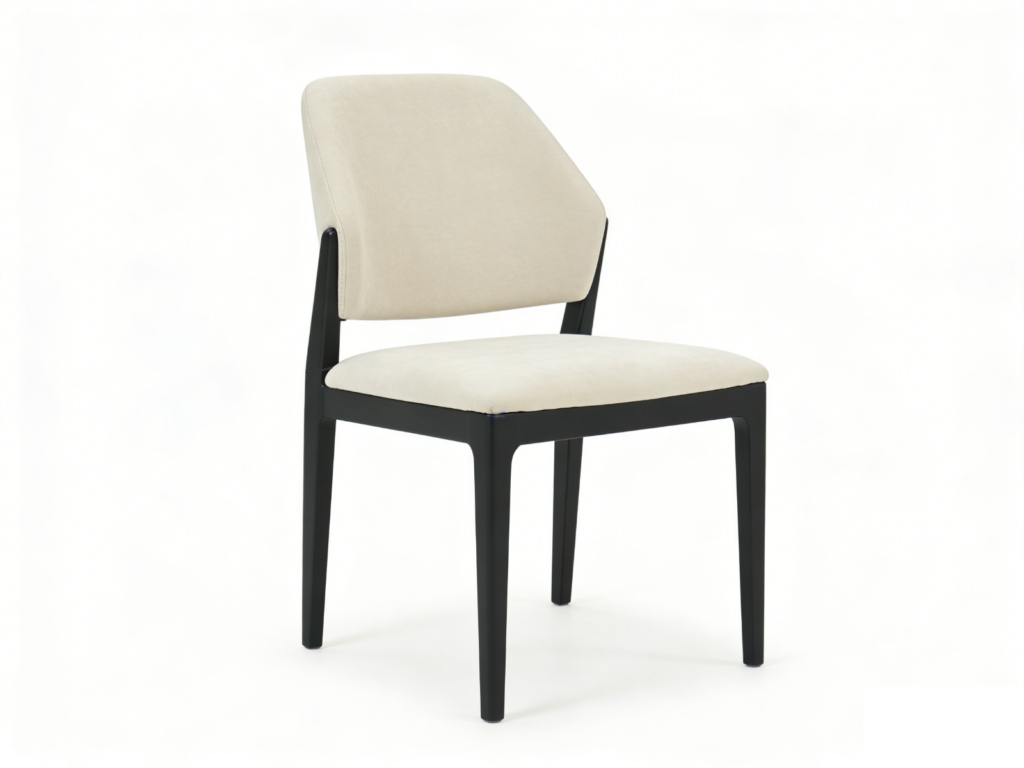 Mira Dining Chair – Black & Cream