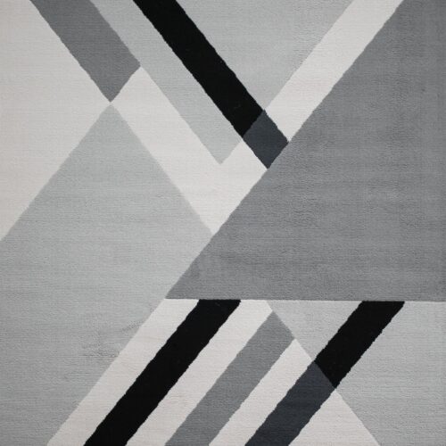 Balletto 186B Grey / Black Rug