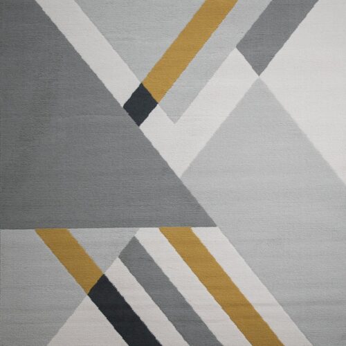 Balletto 186B Grey / Ochre Rug