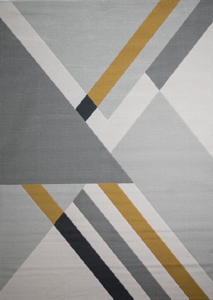 Balletto 186B Grey / Ochre Rug