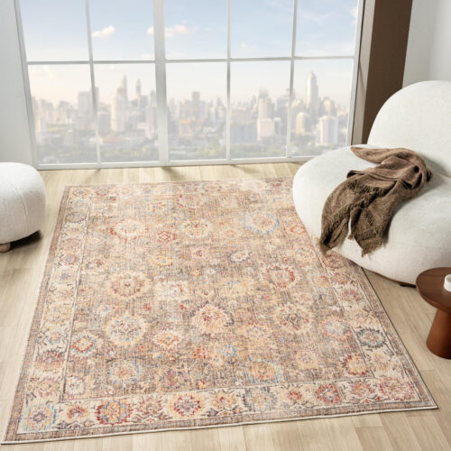 Alia 513AE Beige / L.blue Rug