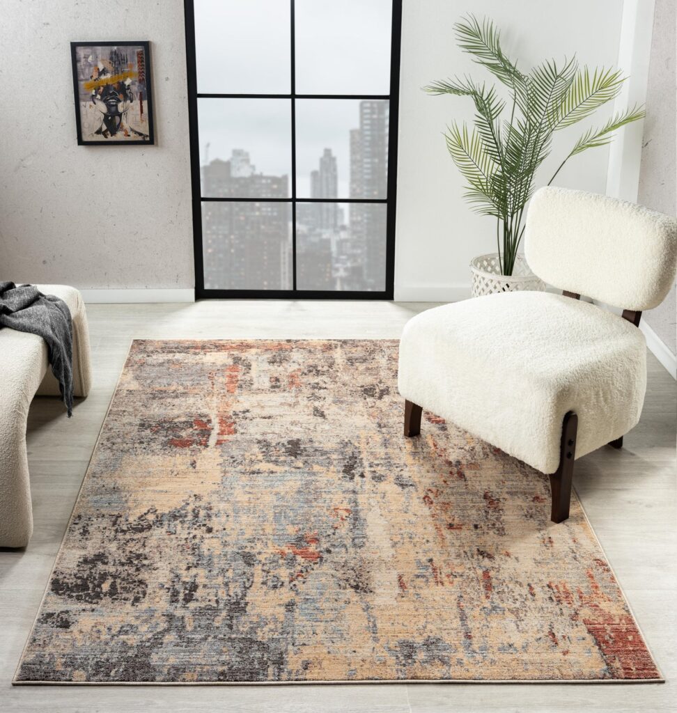 Alia 838GL Anthra / Rose Rug