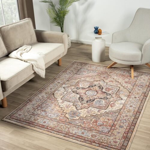 Alia 842GL Anthra / Rose Rug