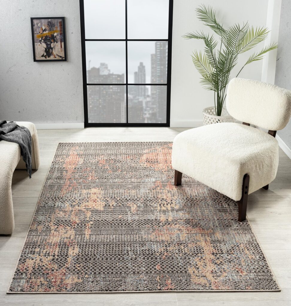 Alia 860GL Anthra / Rose Rug
