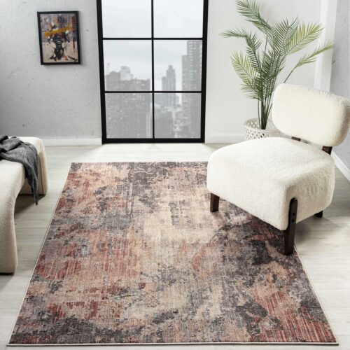 Alia 878AL Anthra / Rose Rug
