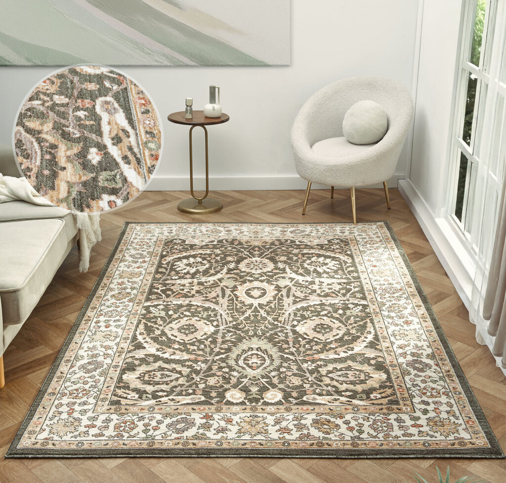 Alia Viana Green / Cream Rug