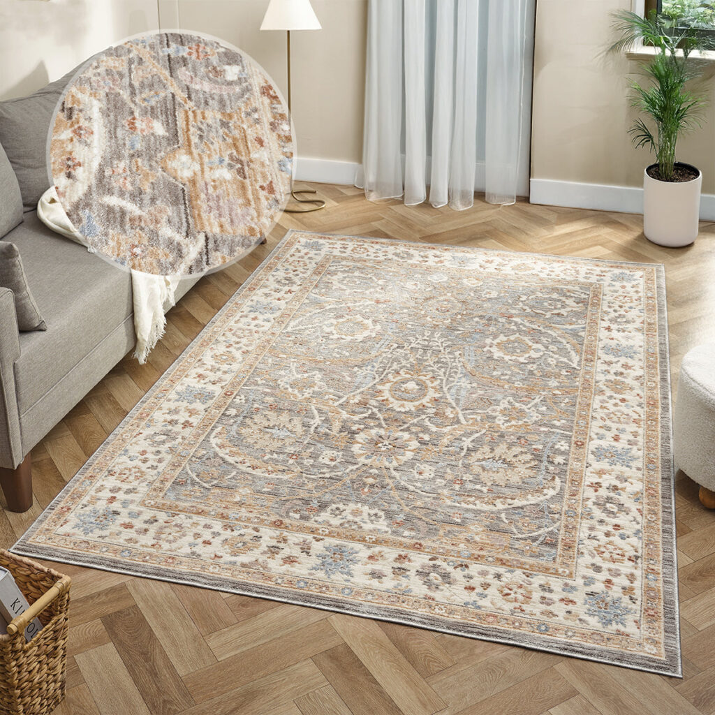 Alia Viana Grey / Cream Rug