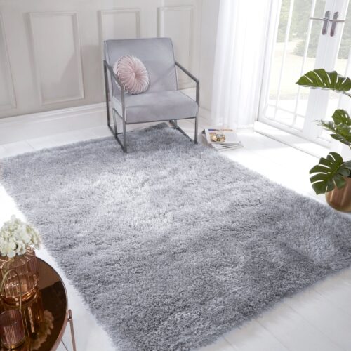 Boston Plain Silver Rug