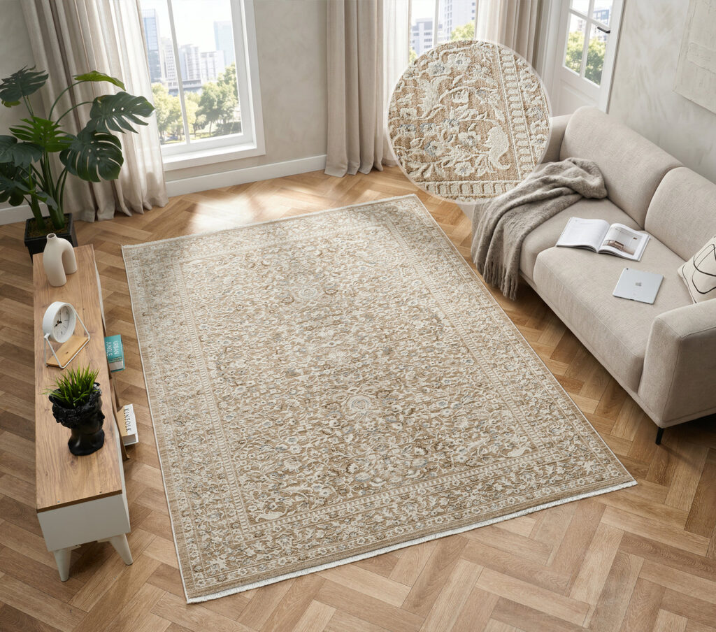 Elegance Lunaria Brown Rug