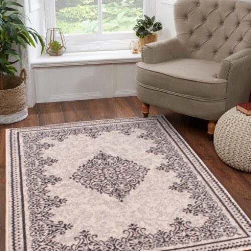 Traditional Poly Douglas Cream Rug