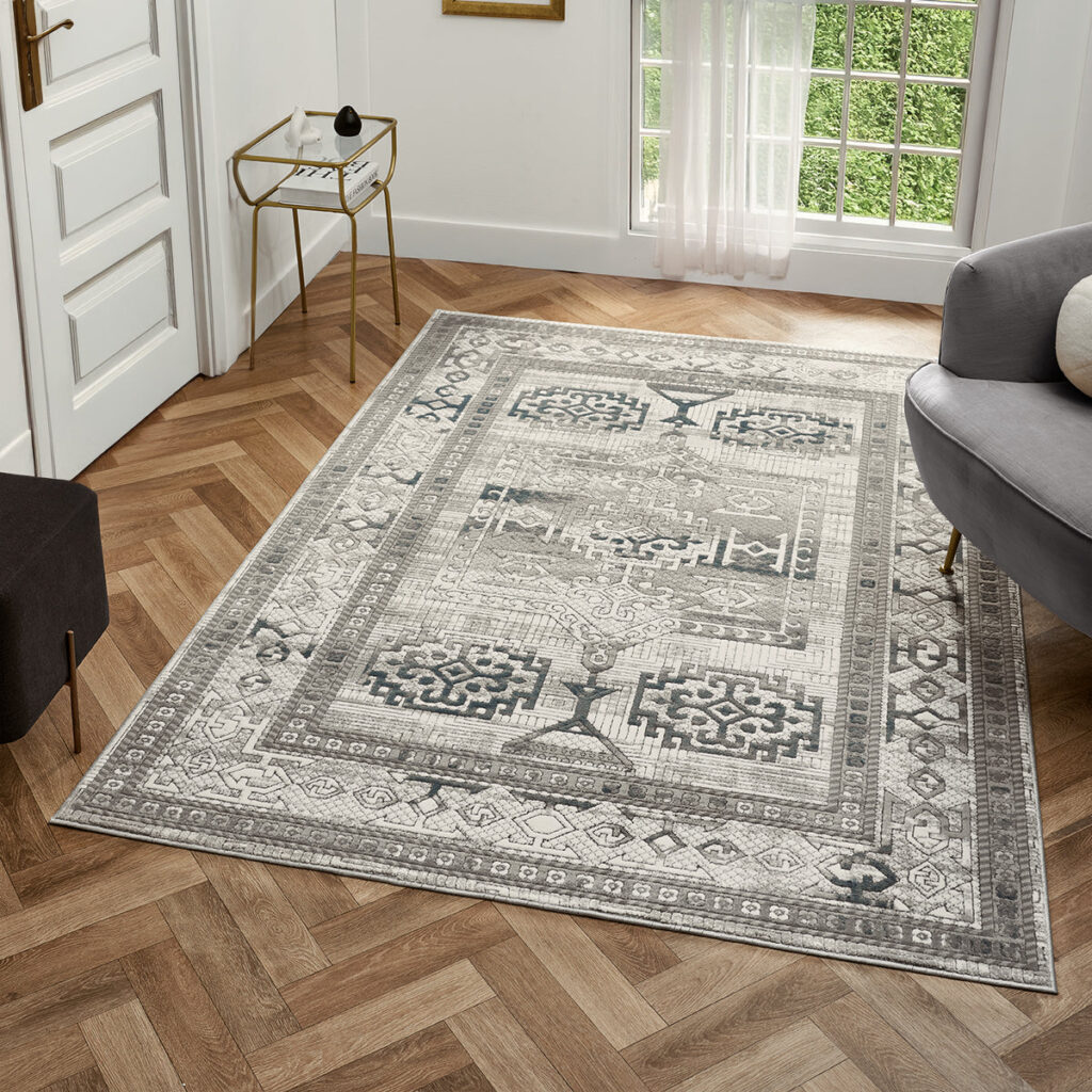 Petra Ellorah Grey / Blue Rug