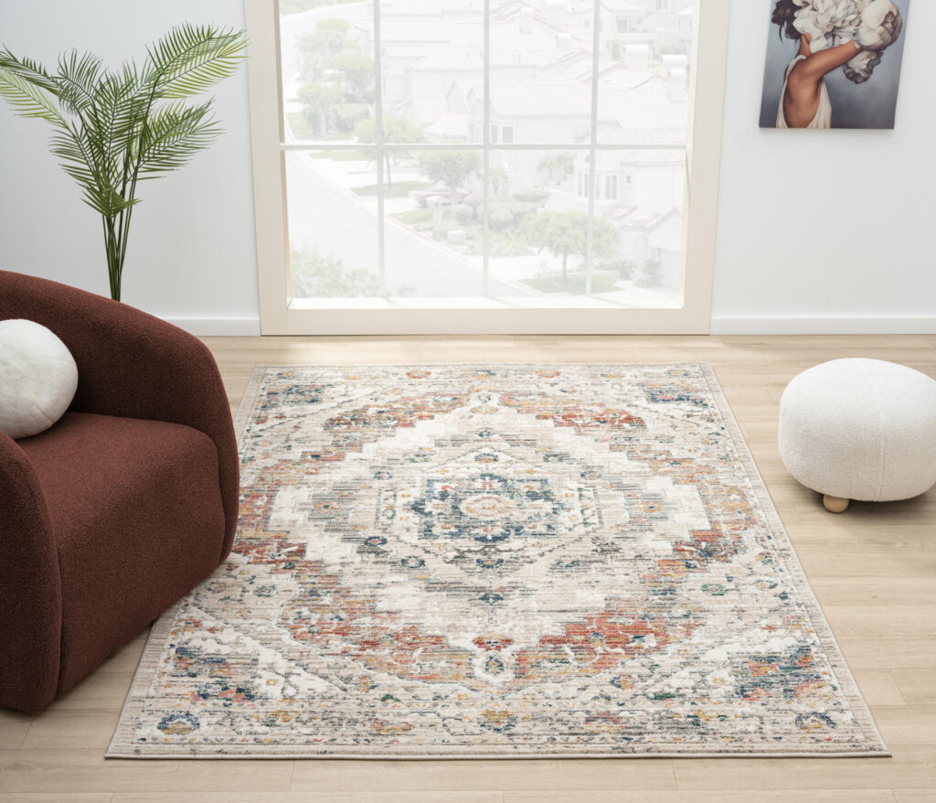 Nuevo Loki Cream / Red Rug