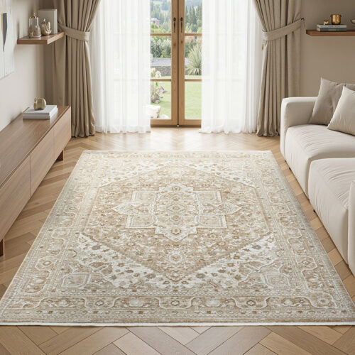 Perla Flero Cream Rug