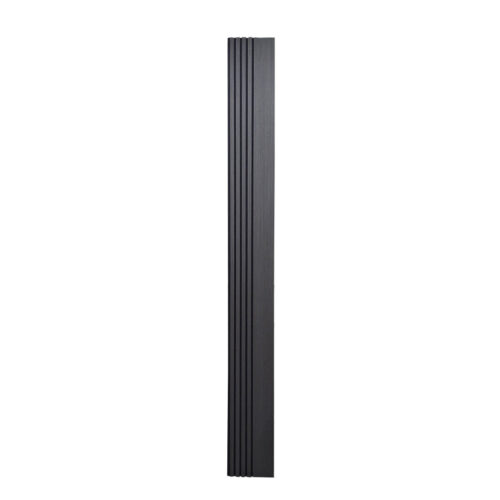 Multi Width Acoustic Wood Veneer Wall Panels - Black Oak - 240cm x 30cm (2 Pack)