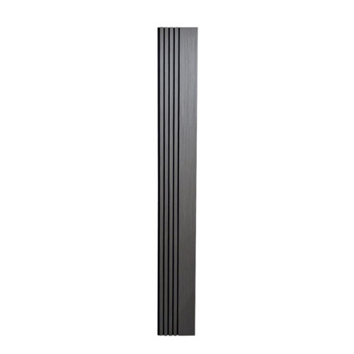 Multi Width Acoustic Wood Veneer Wall Panels - Grey Oak - 240cm x 30cm (2 Pack)