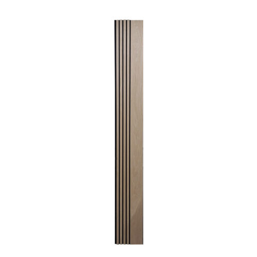 Multi Width Acoustic Wood Veneer Wall Panels - Premium Oak - 240cm x 30cm (2 Pack)