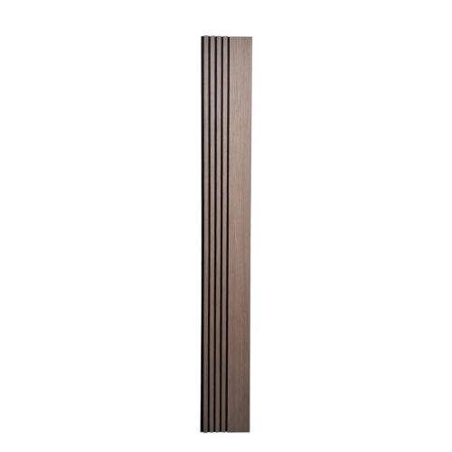Multi Width Acoustic Wood Veneer Wall Panels - Walnut - 240cm x 30cm (2 Pack)
