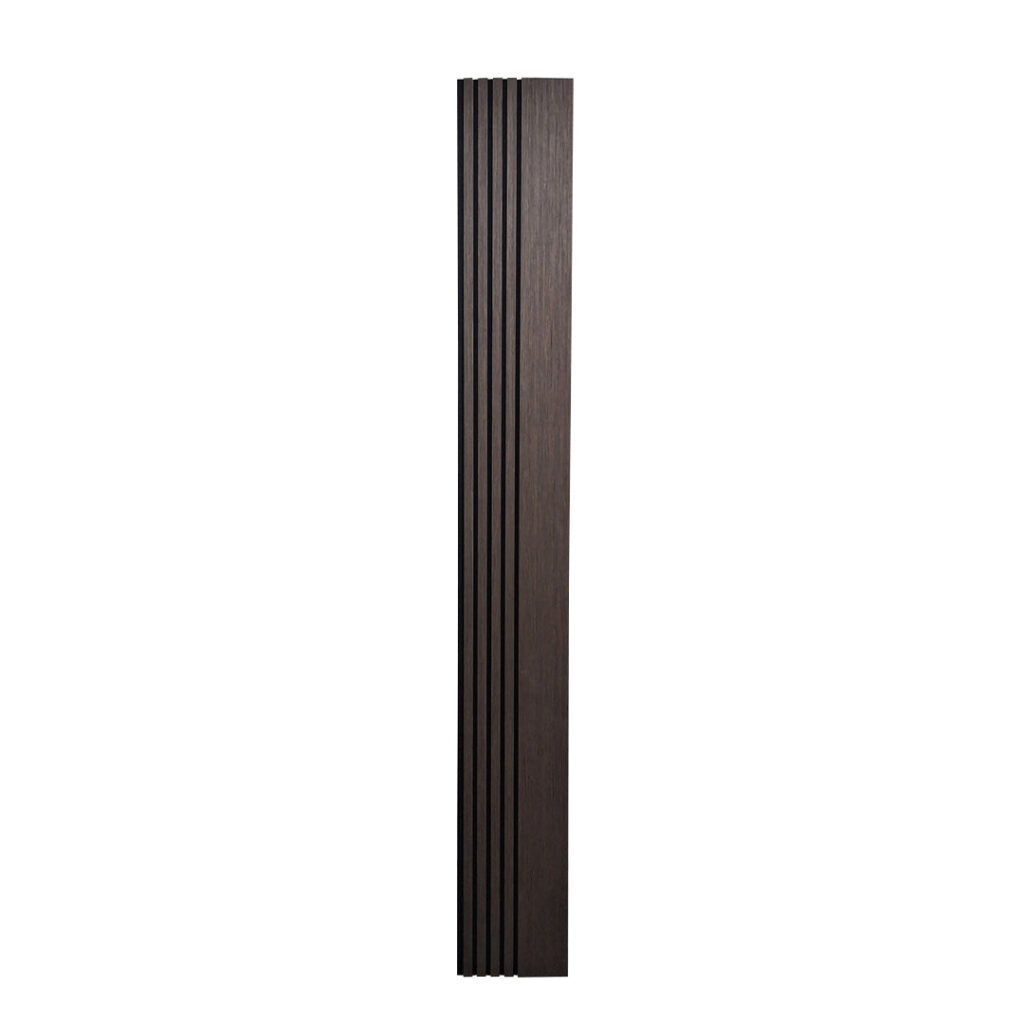 Multi Width Acoustic Wood Veneer Wall Panels – Smoked Oak – 240cm x 30cm (2 Pack)