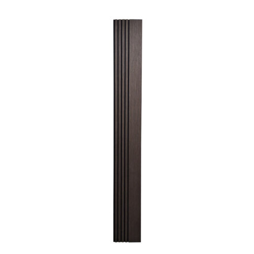 Multi Width Acoustic Wood Veneer Wall Panels - Smoked Oak - 240cm x 30cm (2 Pack)