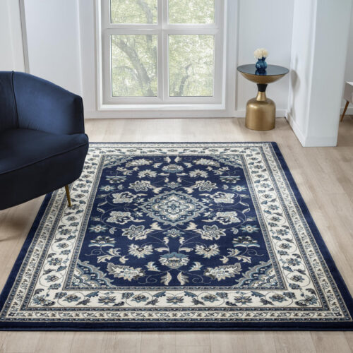 Sherborne Traditional Navy Rug