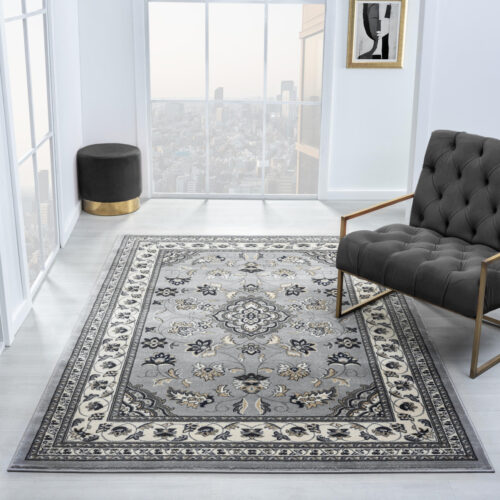 Sherborne Traditional Grey Rug