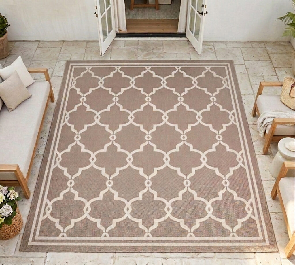 Terrace Spanish Tile Natural Rug