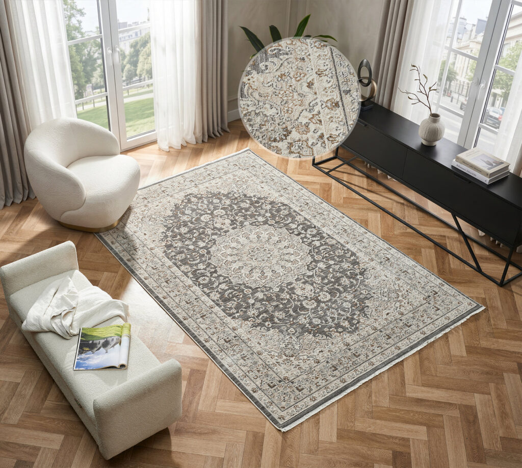 Elegance Zinnia Grey Rug