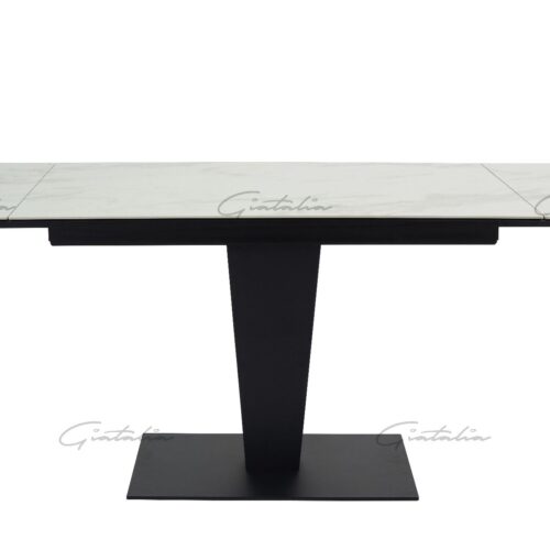 Valentina Extending Dining Table - White Ceramic