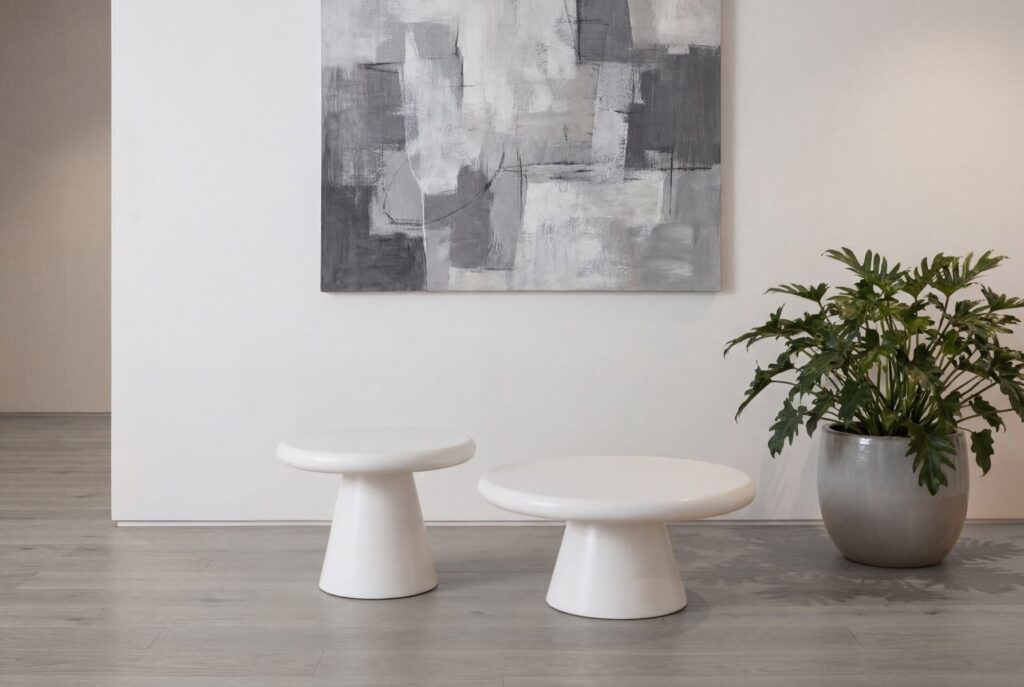 Emilia Coffee & End Tables – White