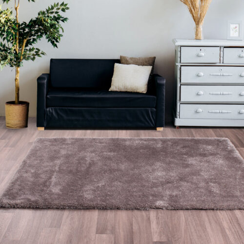 Indigo Plain Silver Rug
